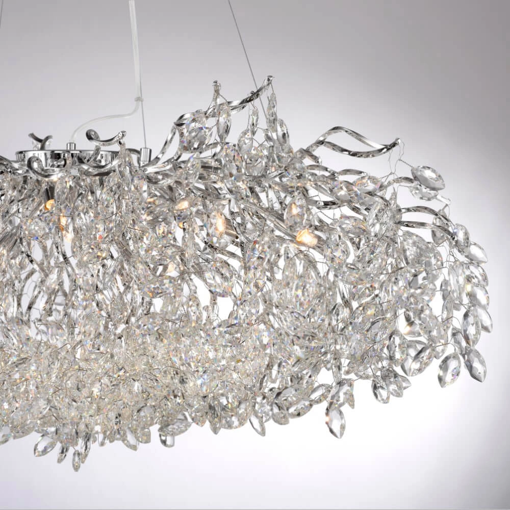 Lustre Ricicle 120 cm chromé Paul Neuhaus 4012248382080