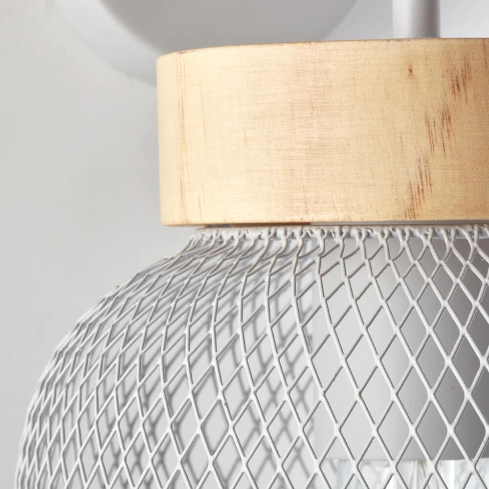 Applique Giada gris avec du bois Brilliant 4004353354137