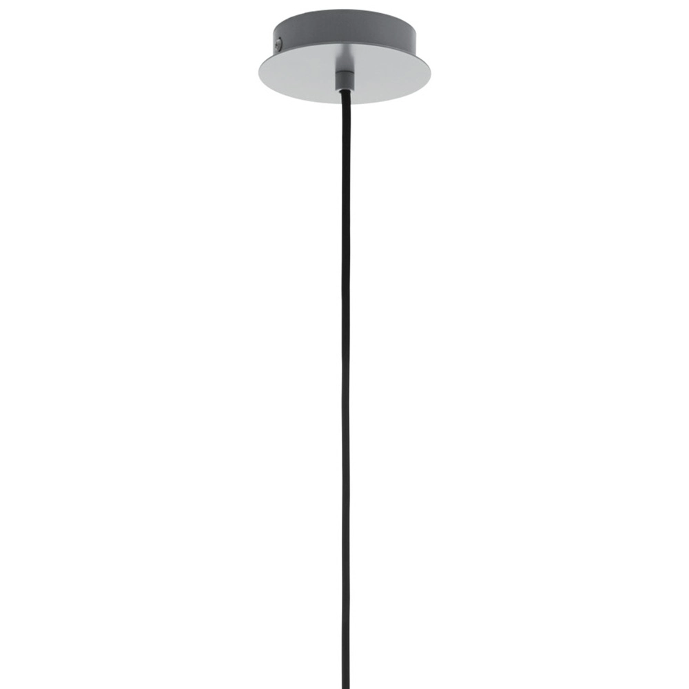Lampe suspendue grise Carlton 1 Ø 31cm Eglo 9002759330927