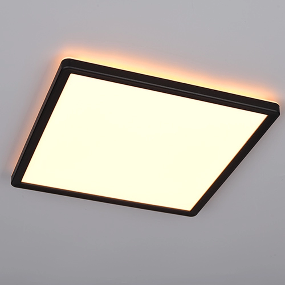 Lumière carrée au plafond Emra noir 29cm Trio 4017807704181