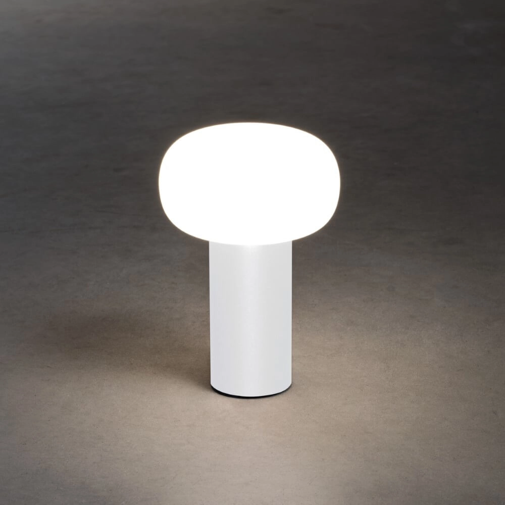 Lampe de table rechargeable Antibes blanc KonstSmide 7318308262529