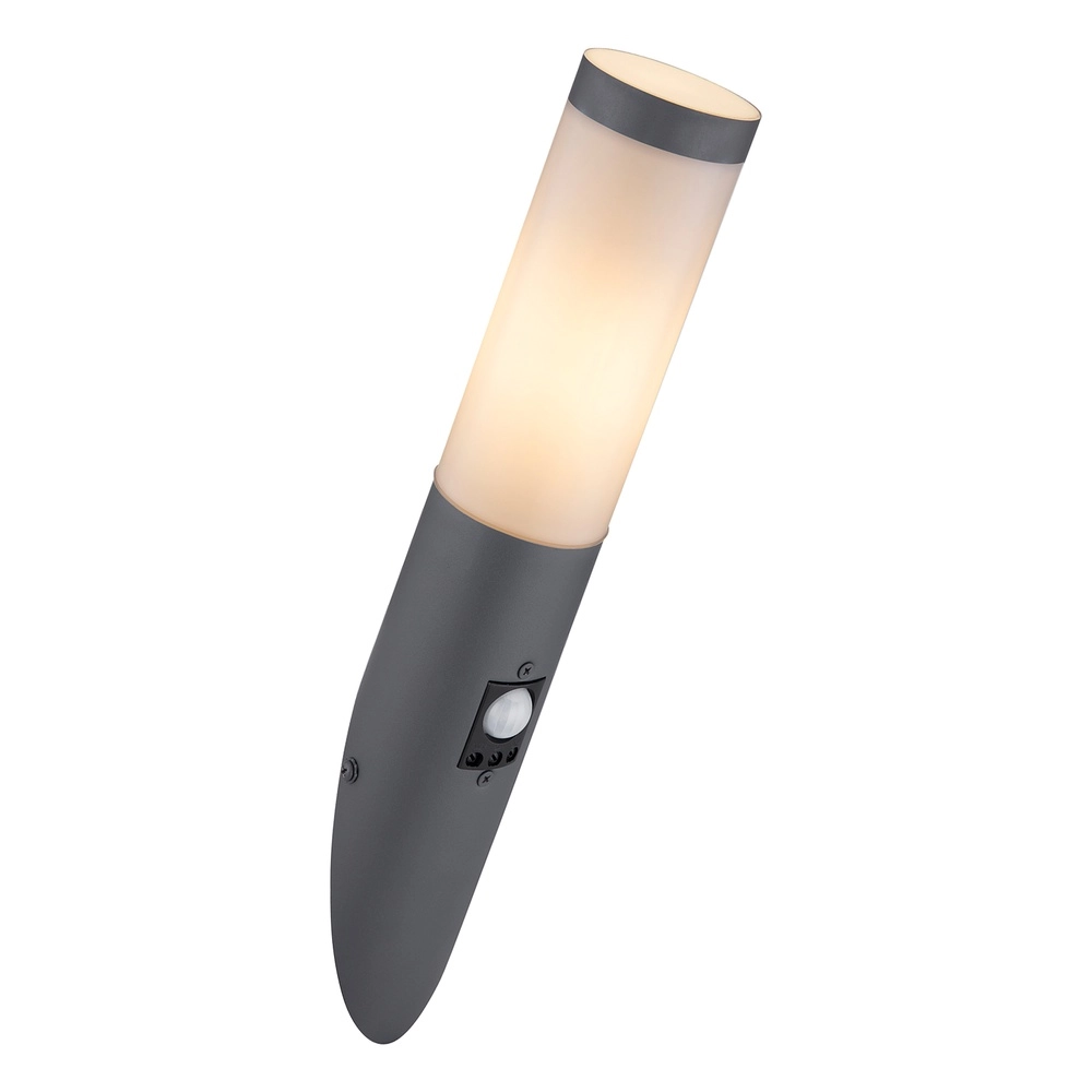 Conception de lampe extérieure Boston anthracite avec blanc et capteur
