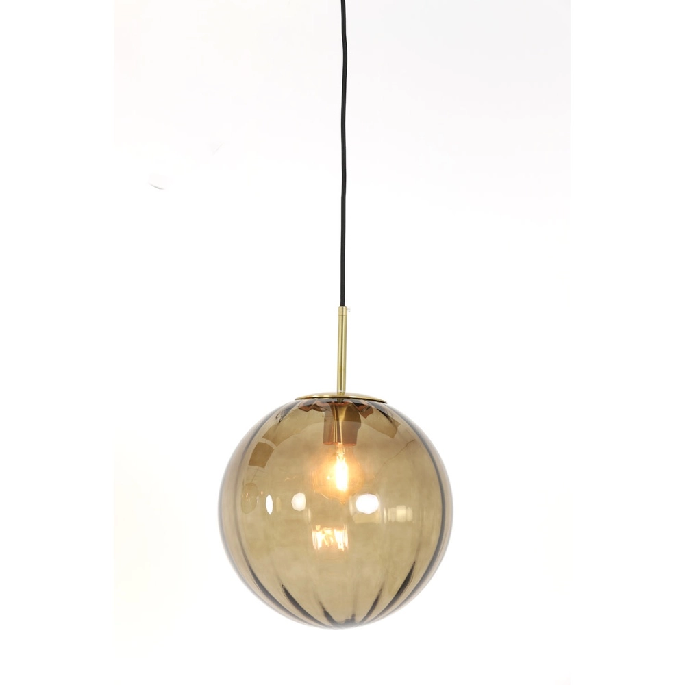 Lampe suspendue Magdala Ø 30 cm d’ambre Light & Living 8717807636272