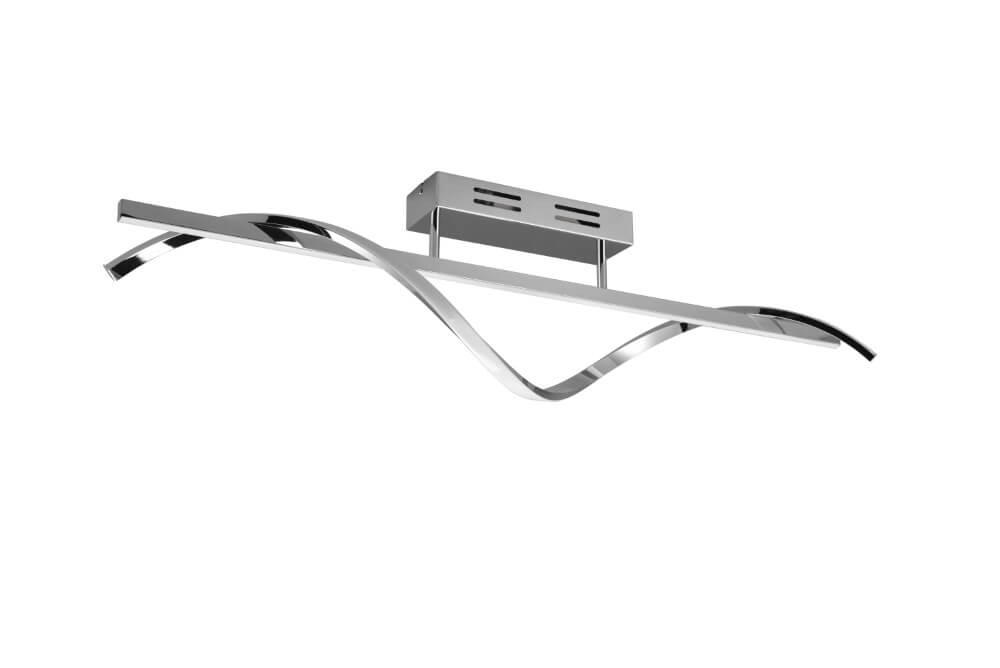 Plafonnier Isabel Chromé de 100 cm de long