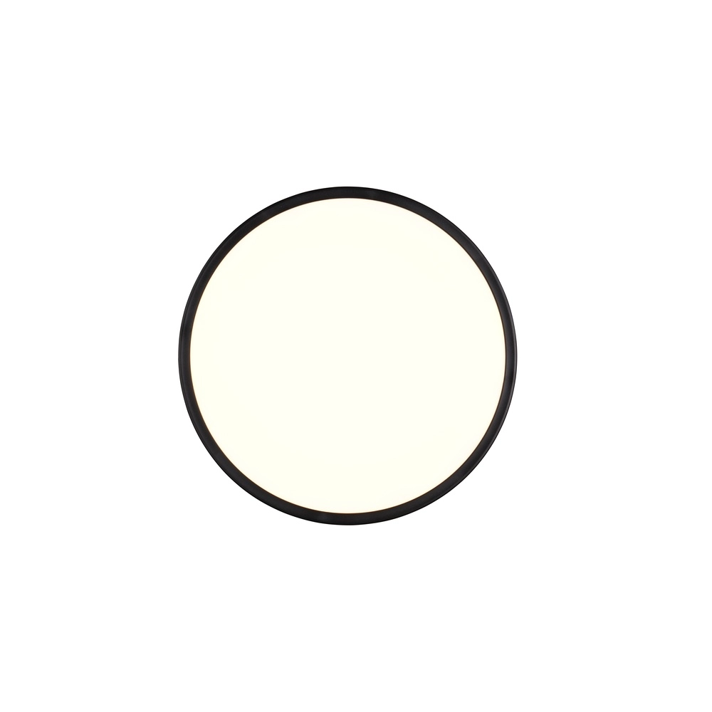 Éclairage de plafond rond Emra noir Ø 42cm Trio 4017807704150