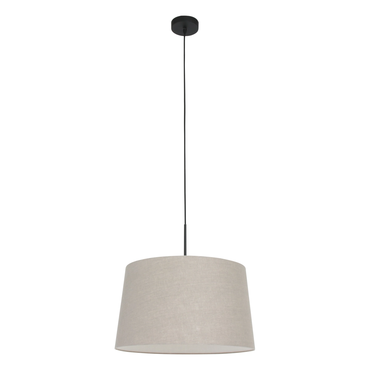 Lampe suspendue Sparkled avec abat-jour 45cm taupe avec noir Steinhauer 8712746146615