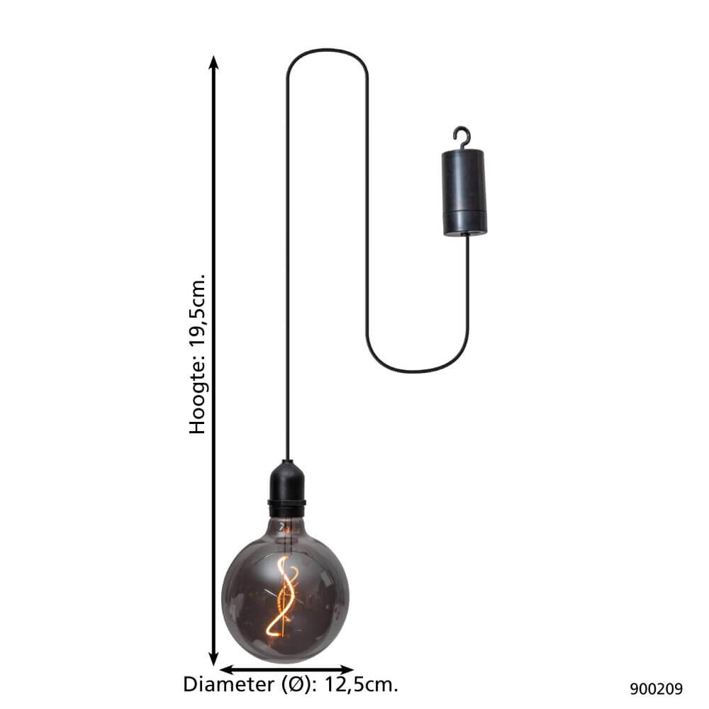 Pendule noire Vignanello fumée Eglo 9008606229932