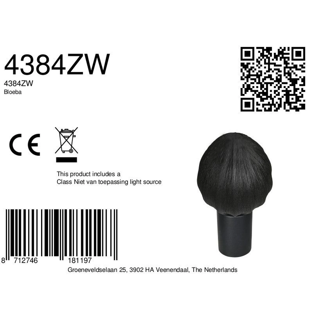 Lampe de table Bloeba noir Steinhauer 8712746181197