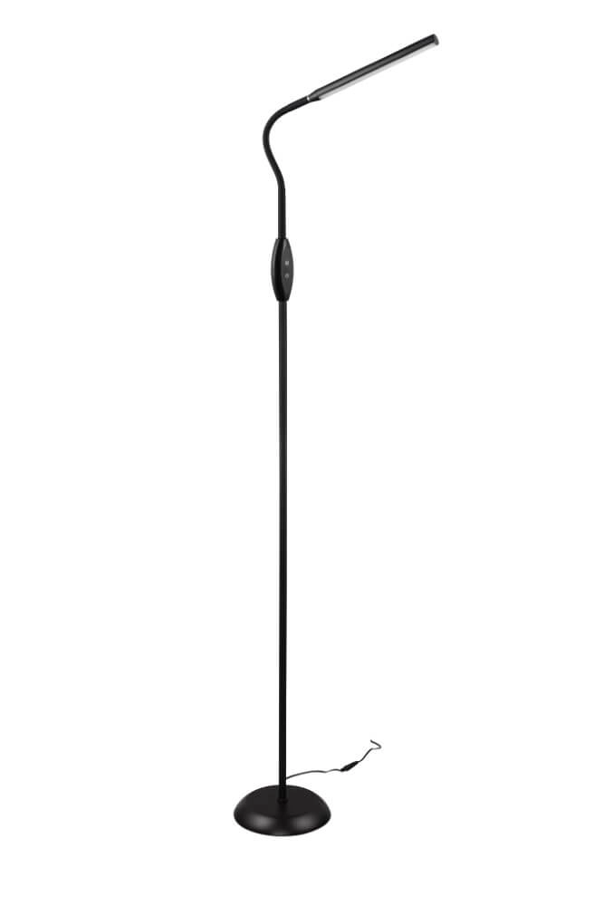 Lampe de lecture Toro noir 145cm Trio 4017807600681