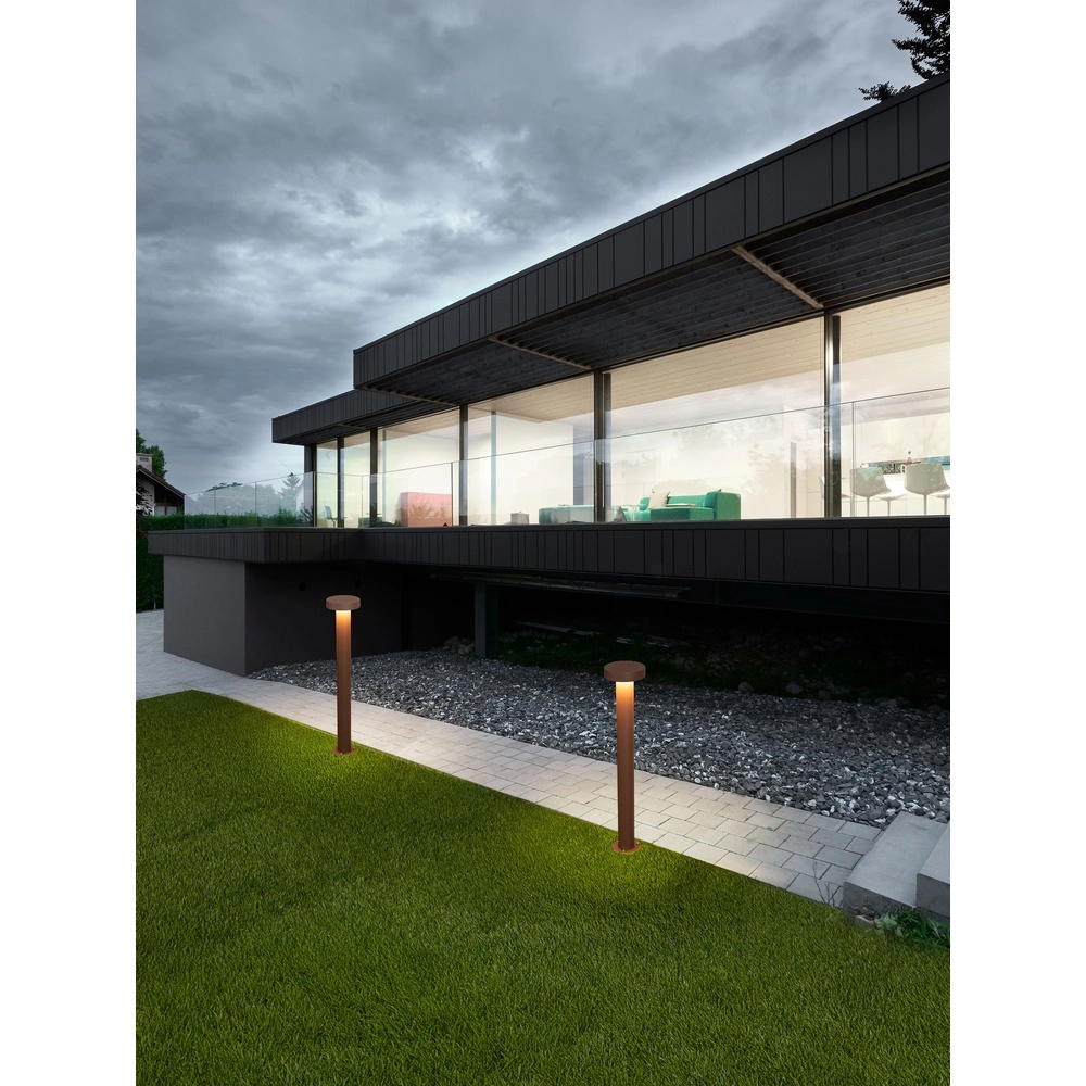 Lampe de jardin de Desing Gong brun rouille 60cm - 2700K Lyora 5212017496225