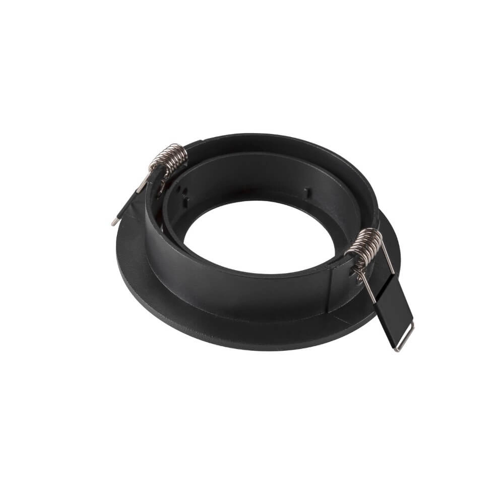 Anneau de montage New Tria 95 rond noir - sans raccord SLV 4024163277235