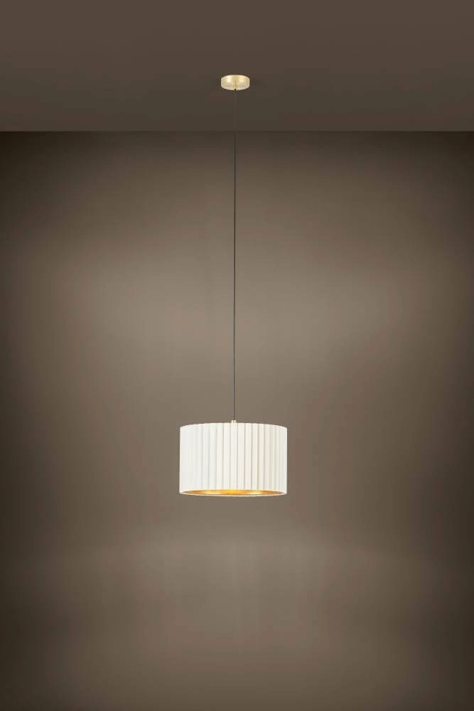 Lampe suspendue avec abat-jour Tamaresco blanc avec de l'or Stars of Light 9002759397654
