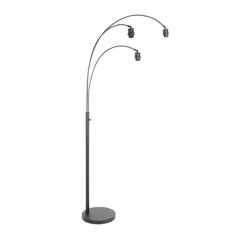 Lampadaire 3 lumières Sparkled Light noir et blanc Steinhauer 8712746173567