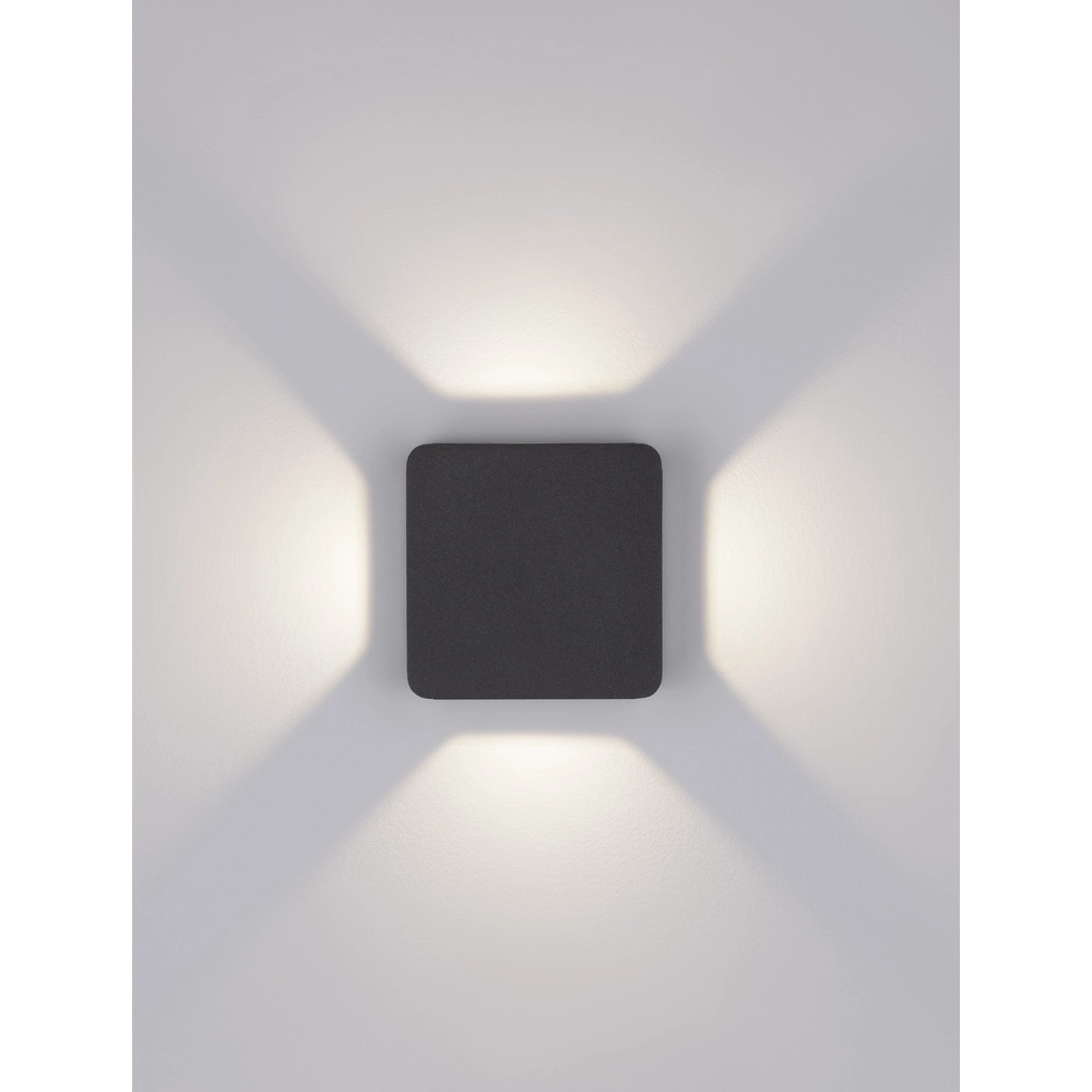 Applique murale carrée Serika anthracite Lyora 5212017432735