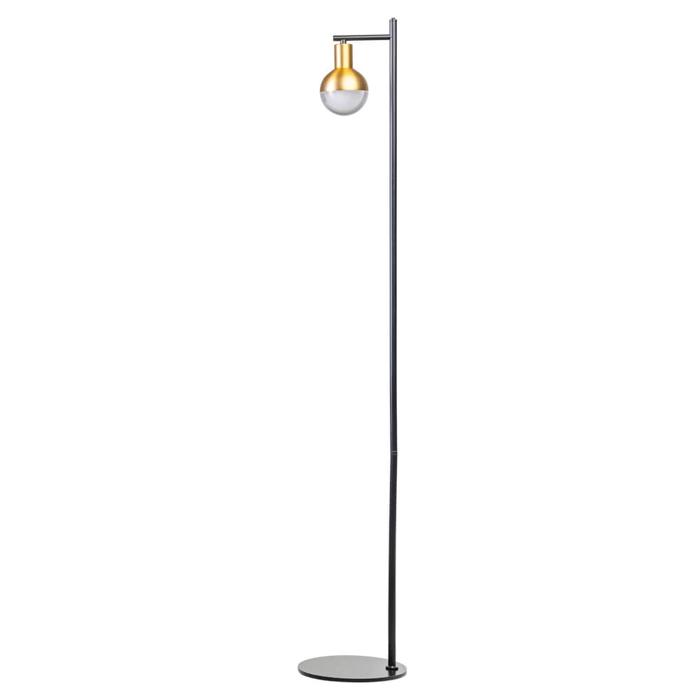 Lampadaire Drop noir avec de l'or Lampadaire Drop noir avec de l'or