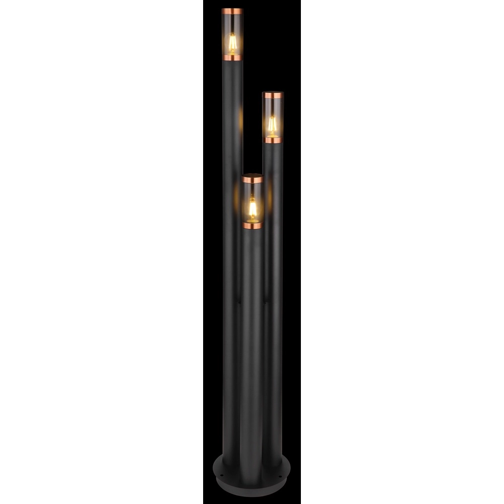Lampe de jardin à 3 lumières Boston Noir Globo 9007371442904