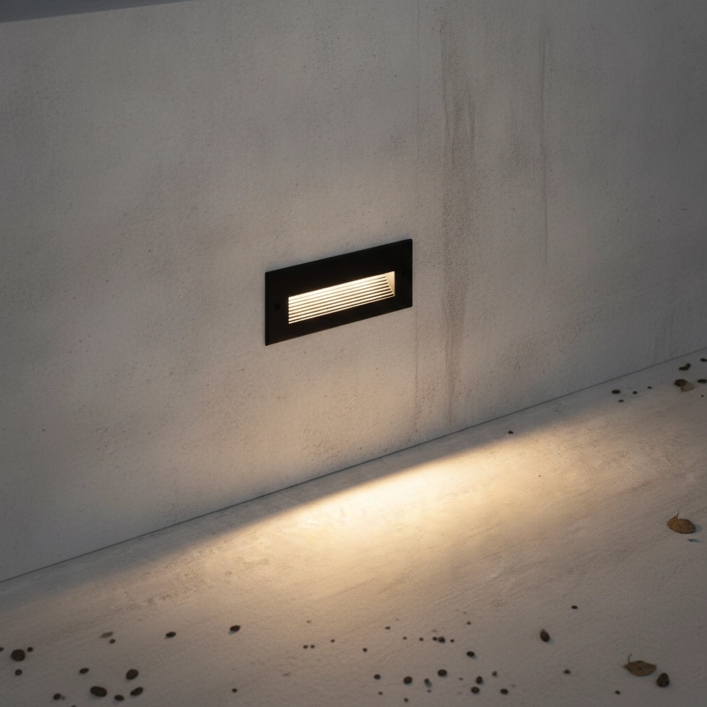 Lumière encastrée Polka 25cm noir