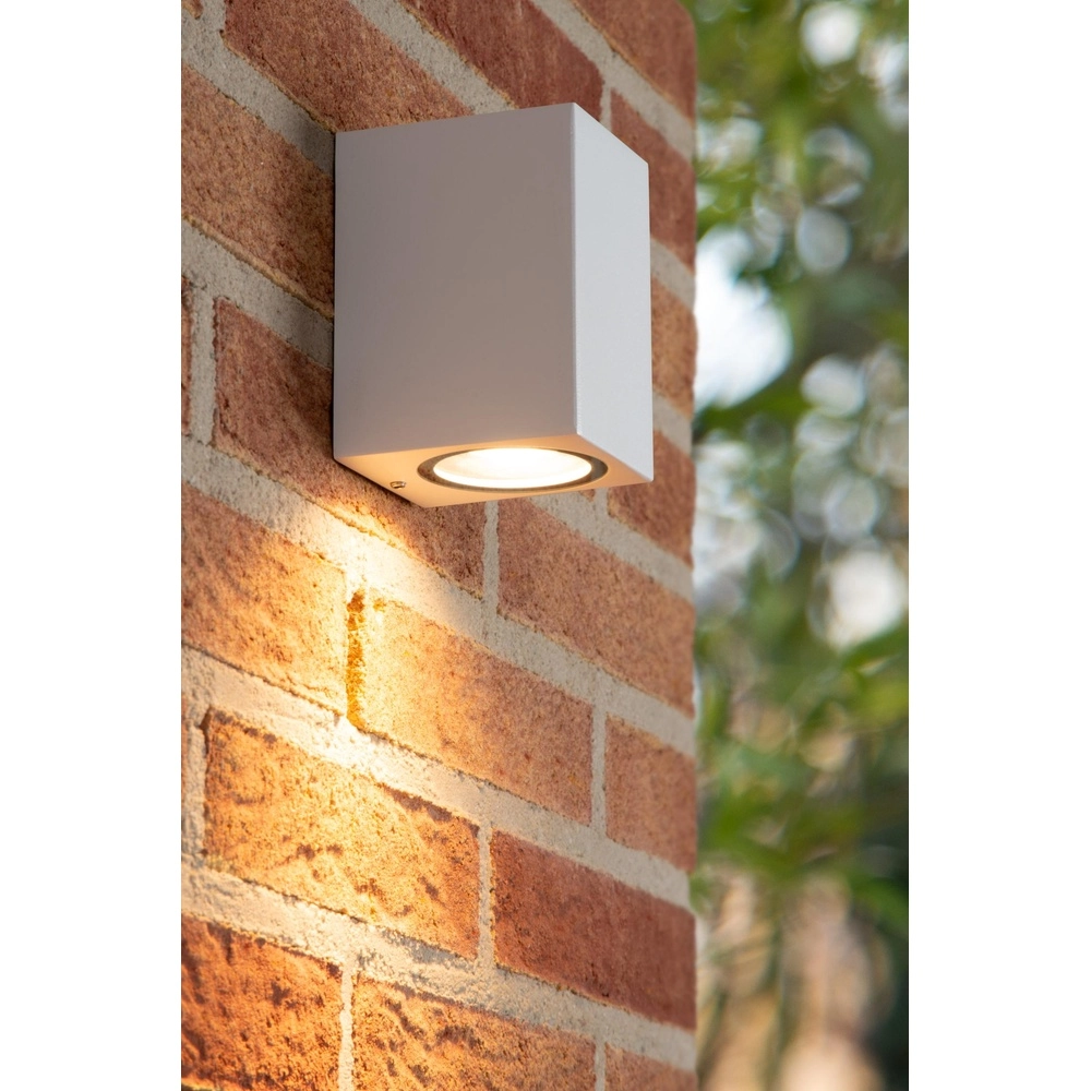 Emplacement mural de conception Zaro IP44 blanc uniquement Lucide 5411212690050