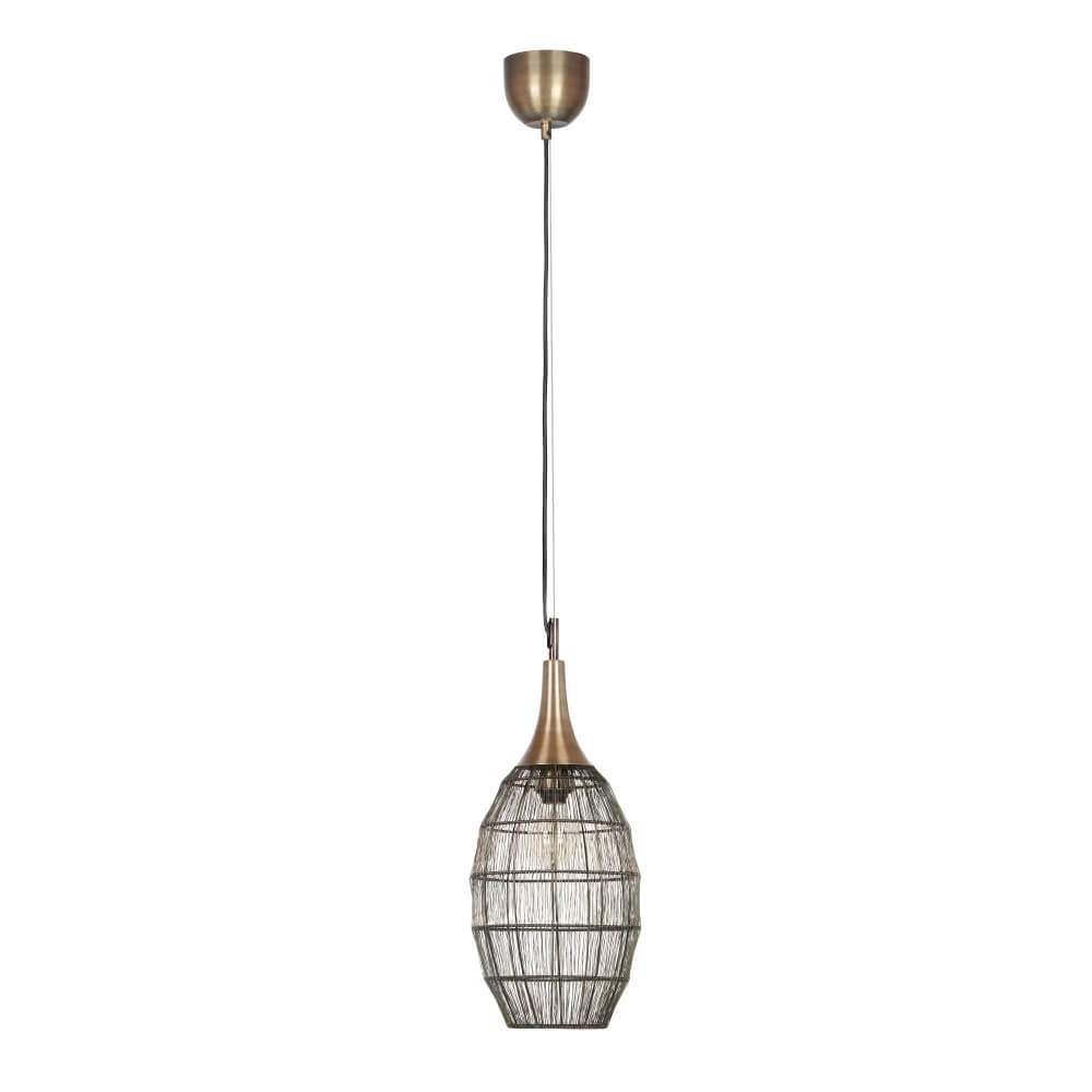 Lampe à suspension ovale Soraya Ø 26cm - bronze Trio 4017807617443