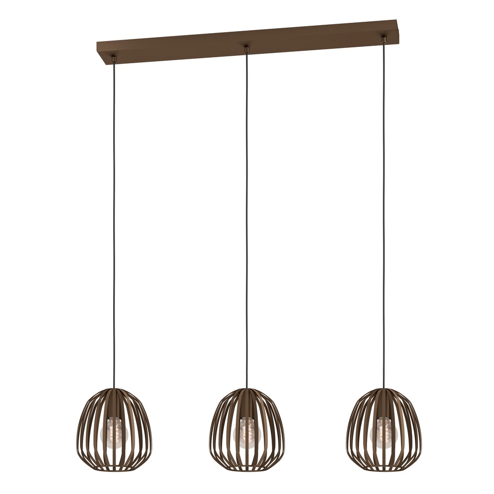 Lampe de table en bronze Espinal Ø 19,5cm - 3x E27