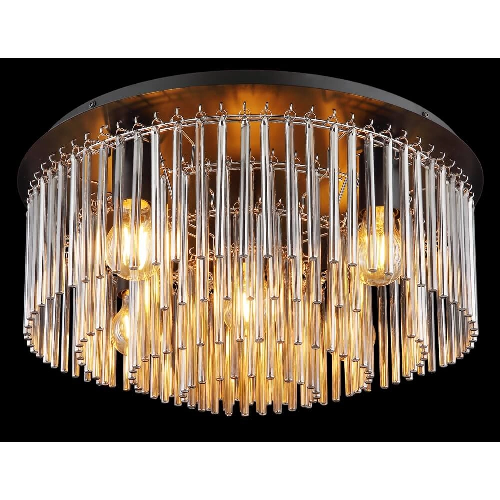 Plafonnier noir Gorley avec verre Ø 32cm Globo 9007371448951