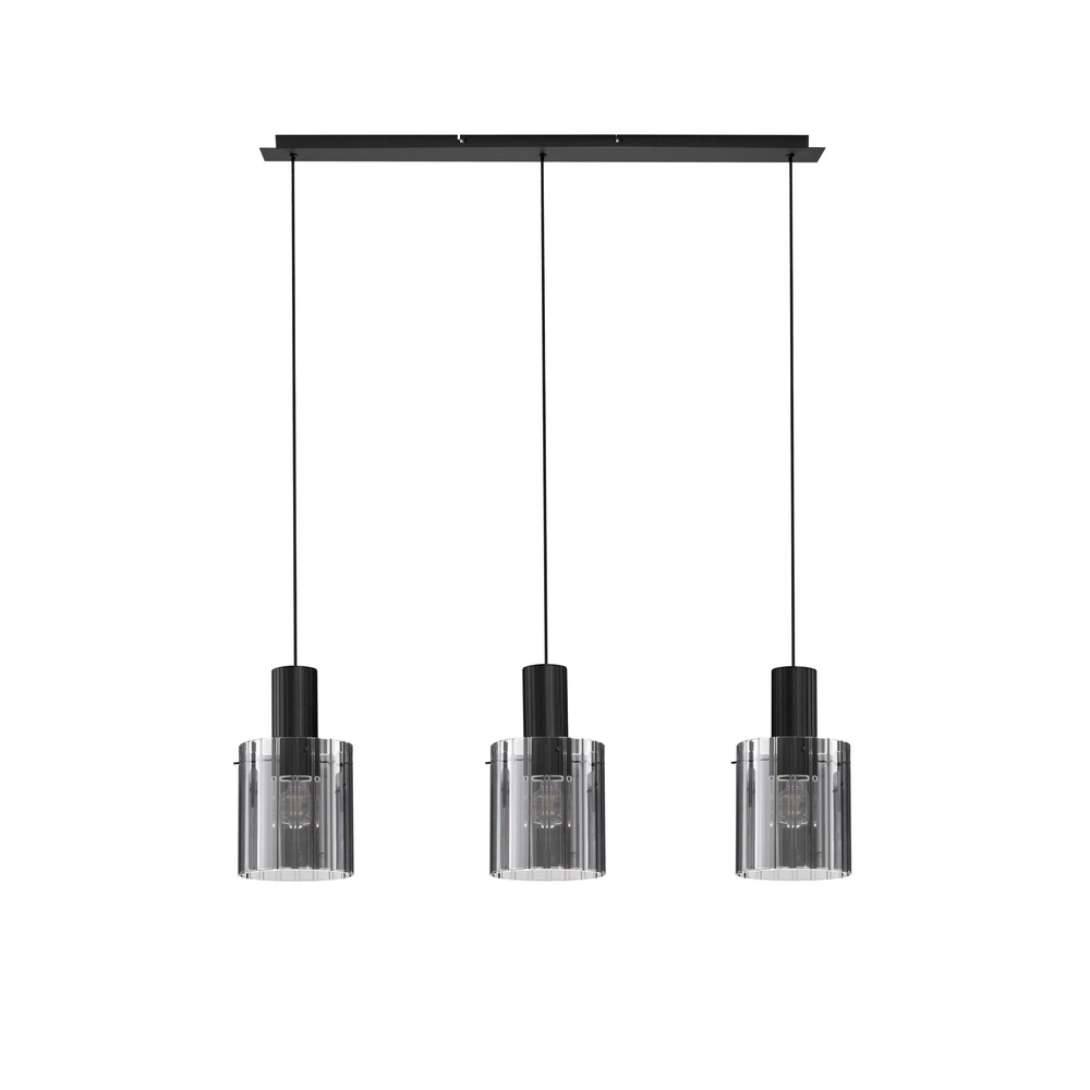 Suspension design Mirbi 3 lumières noir droit Lyora 5212017468444