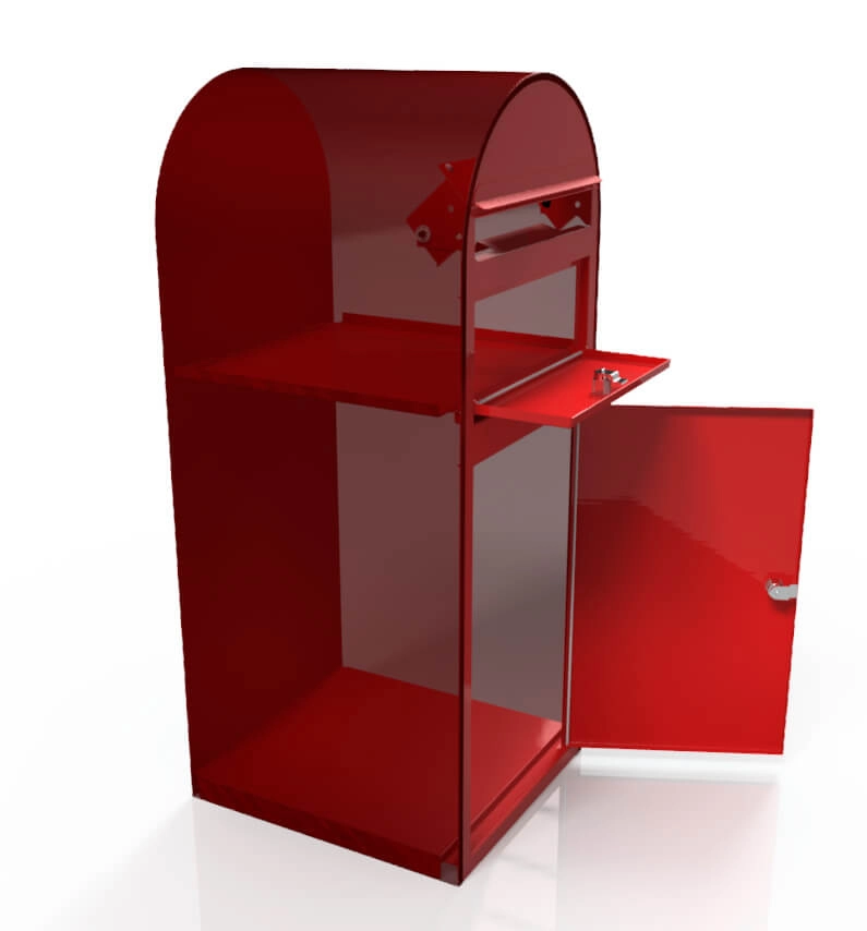 Boites aux lettres Cargo 3001 Rouge vif Bobi 6417237042019