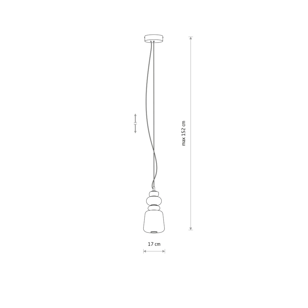 Lampe suspendue Ceramic Led Ø 17 cm de céramique et verre Lyora 5903139117029