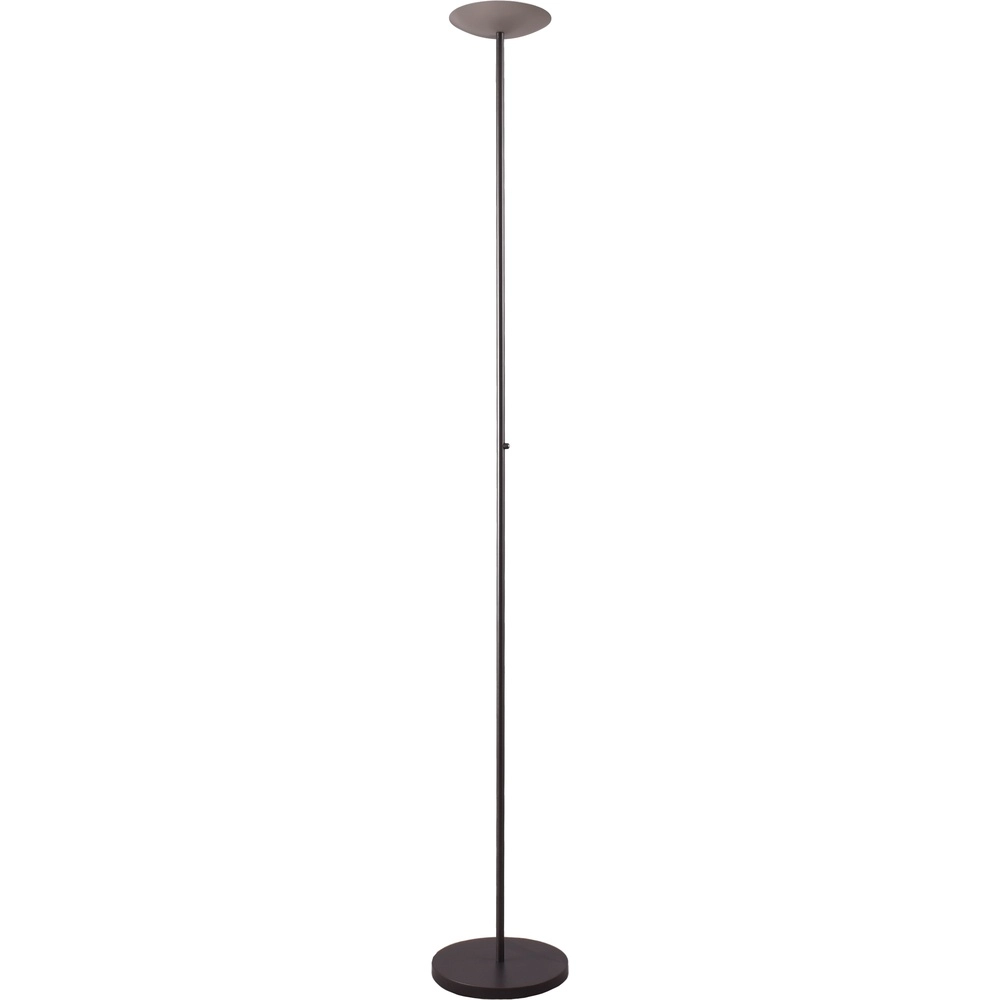 Lampadaire de conception Scala noir avec nickel Ø 20cm