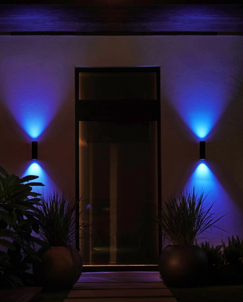 Lampe d'extérieur Haut - Bas Hue Appear Noir Philips 8718696174371