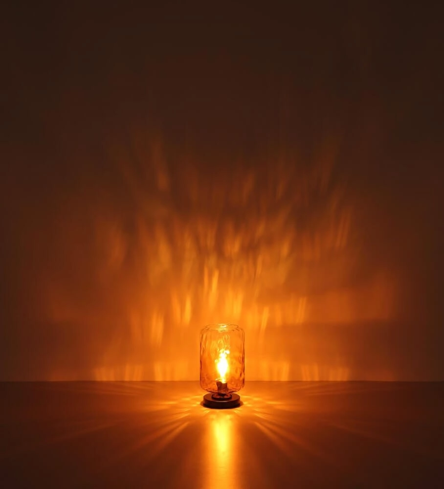 Lampe de table design Darina verre ambré Globo 9007371455522