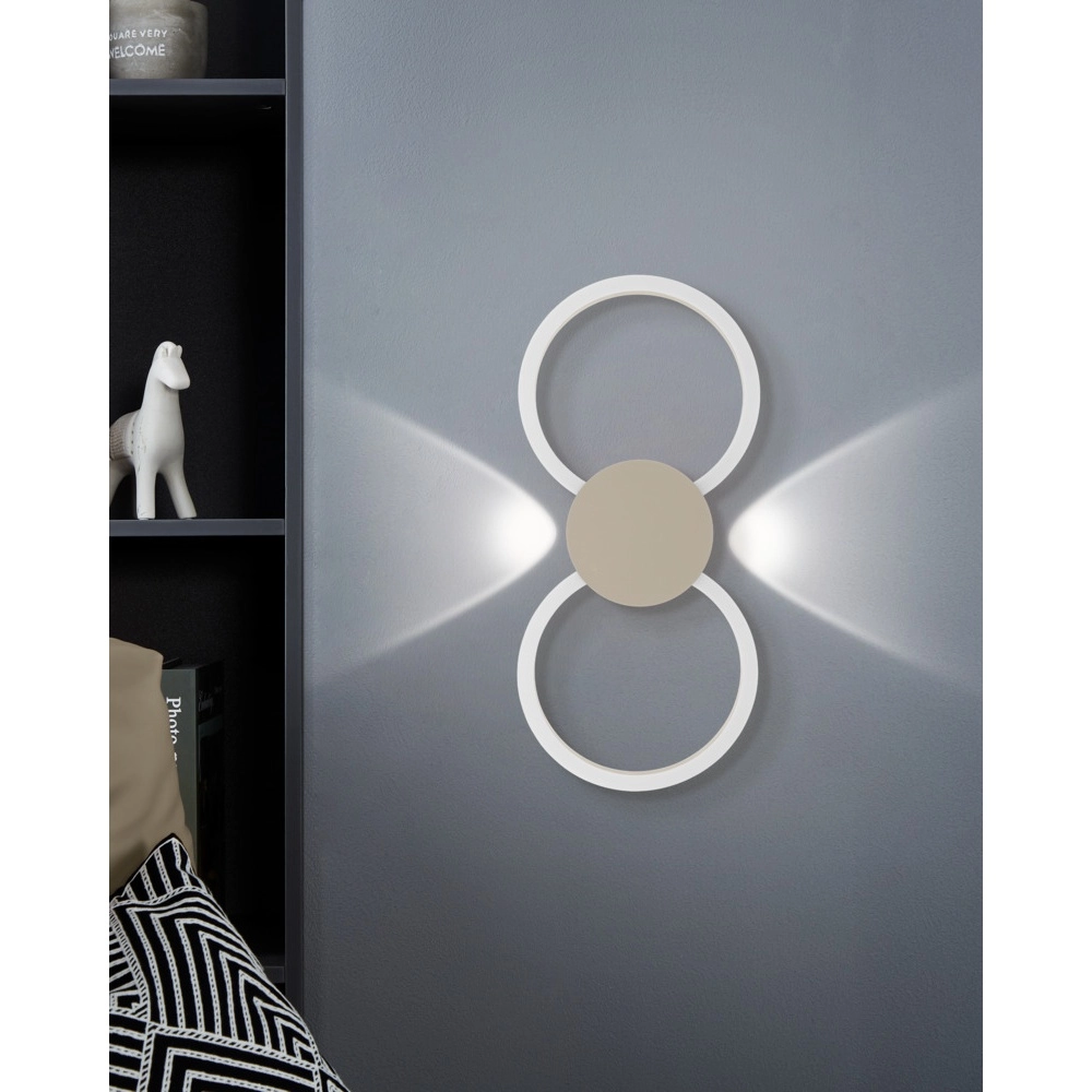 Applique murale design Venticello 1 brun sable Eglo 9008606357475