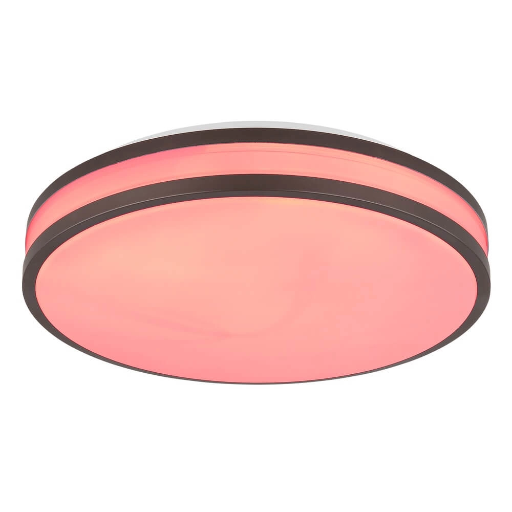 Plafonnier Betha marron Ø 34cm Globo 9007371453825