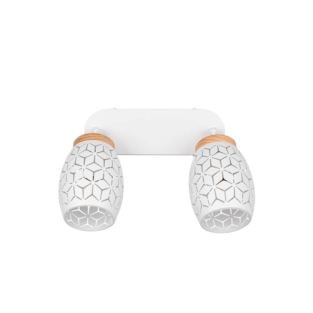 Spot apparent à 2 lumières Bidar blanc Trio 4017807640663