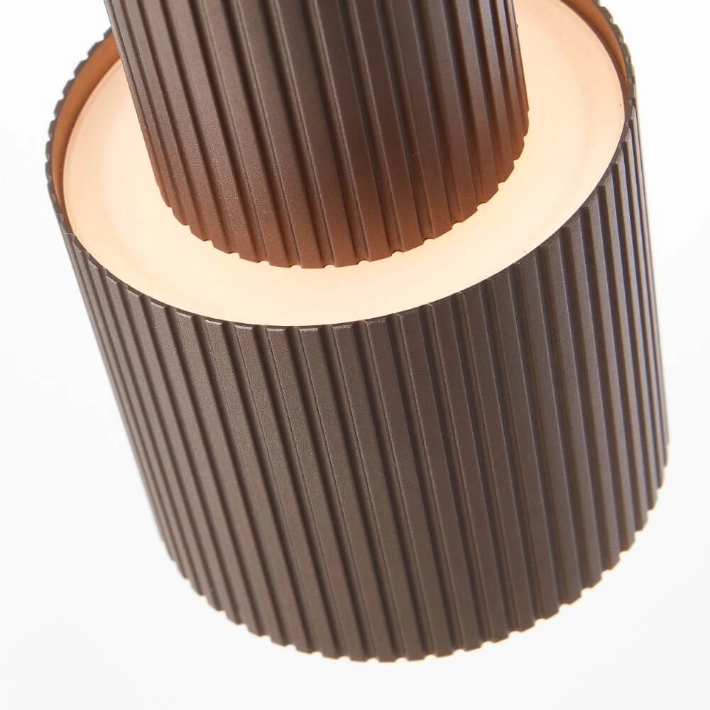 Lampe de table design Cadiz noir avec verre ambré Brilliant 4004353446917