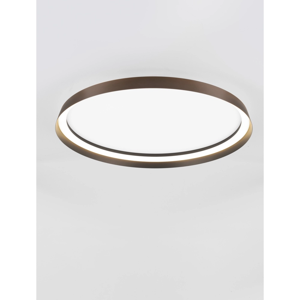 Plafonnier design Ormi Ø 60cm marron café Plafonnier design Ormi Ø 60cm marron café