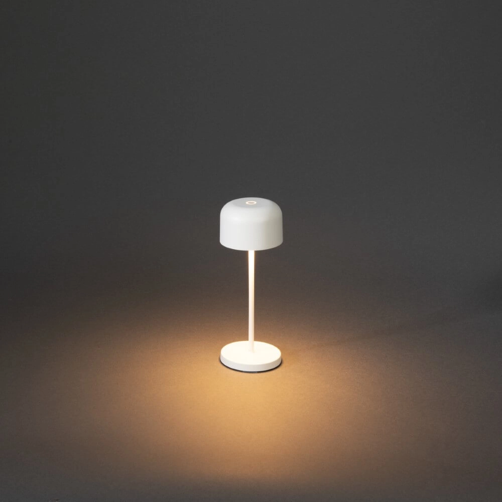 Lampe de table rechargeable Lille mini blanc KonstSmide 7318307835250