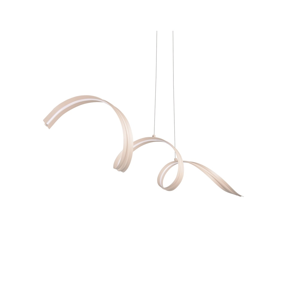 Lampe pendante moderne Tivor brun sable Trio 4017807706314