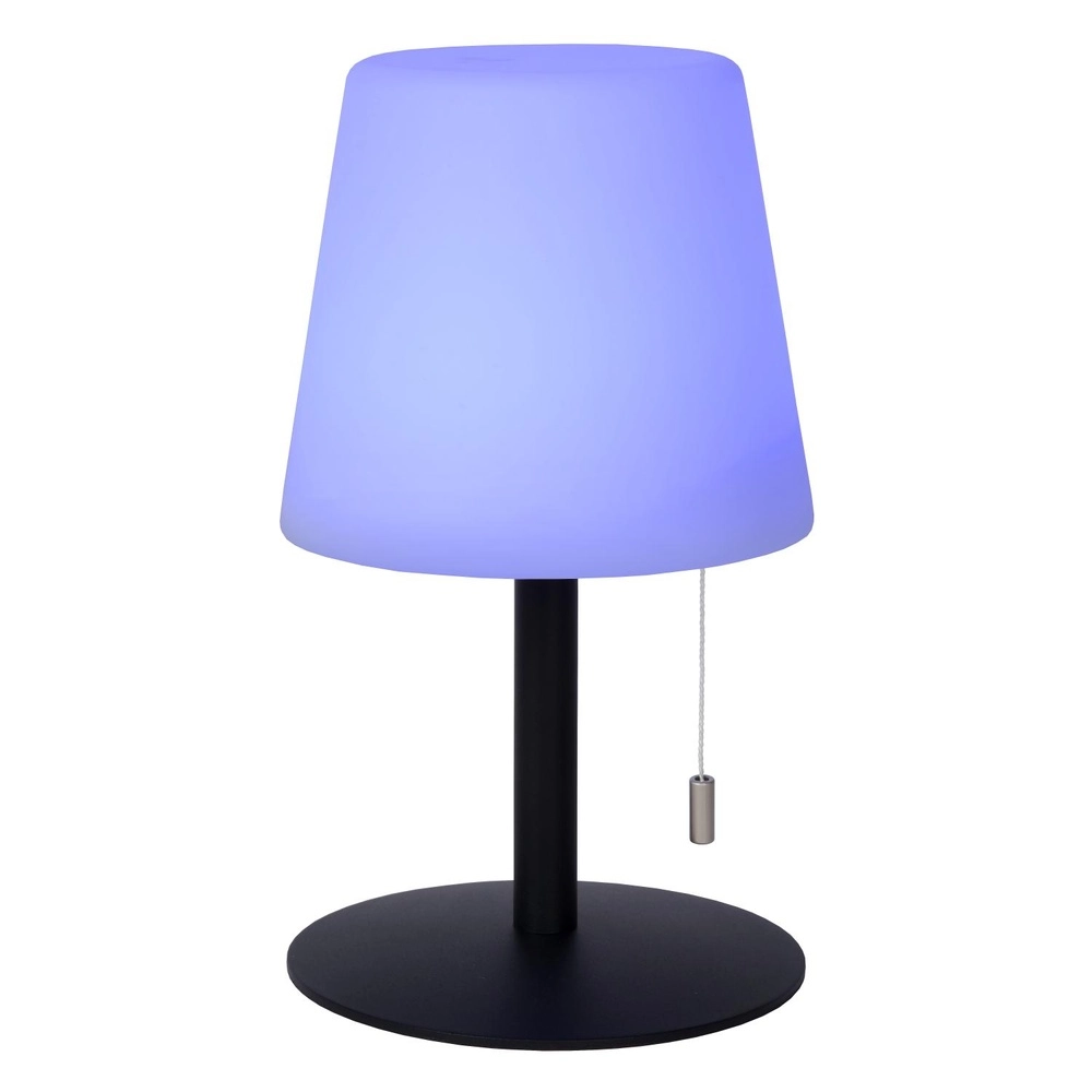 Lampe de table rechargeable Rio noir et blanc Lucide 5411212134264
