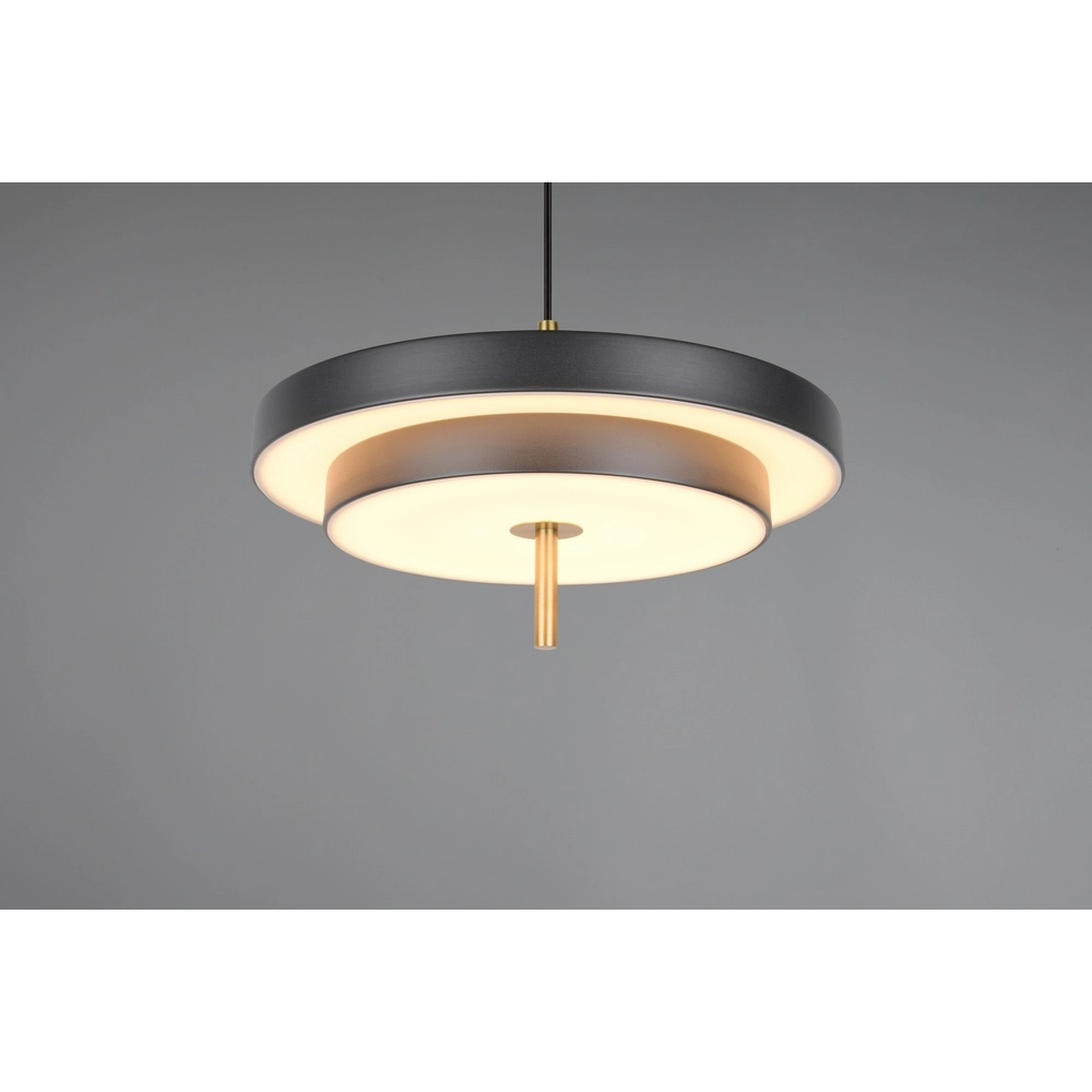 Suspension design Keaton noir avec or Ø 40cm Trio 4017807653366