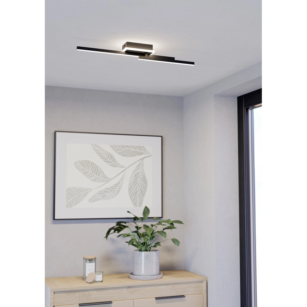 Lampe de plafond moderne Nogaredo Noir 60 cm Eglo 9008606391578