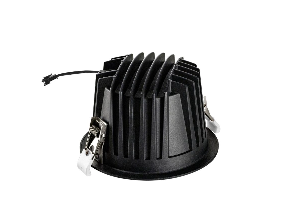 Spot encastré Numinos XL noir/chrome 2700K - 55 deg SLV 4024163308281