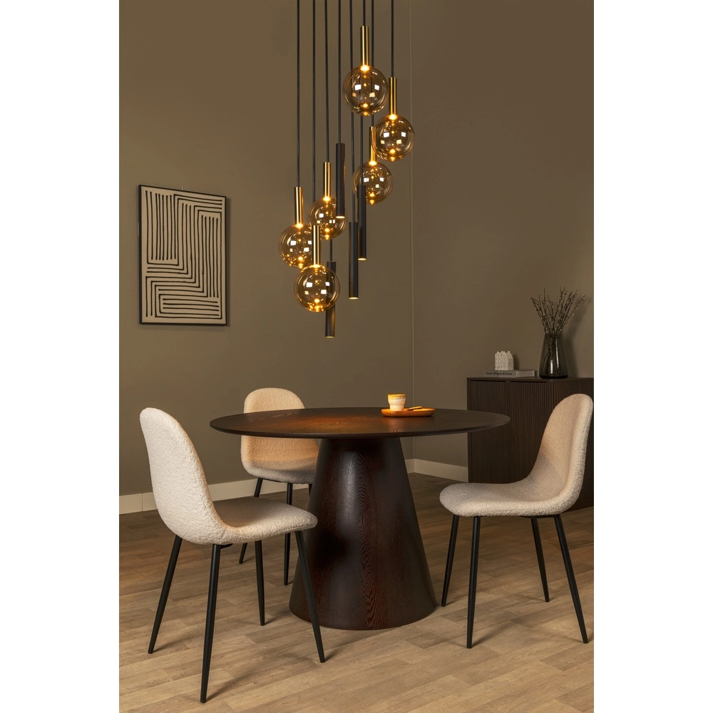 Lampe pendante Vide Josiane noir avec or Lucide Vibes 5411212212177