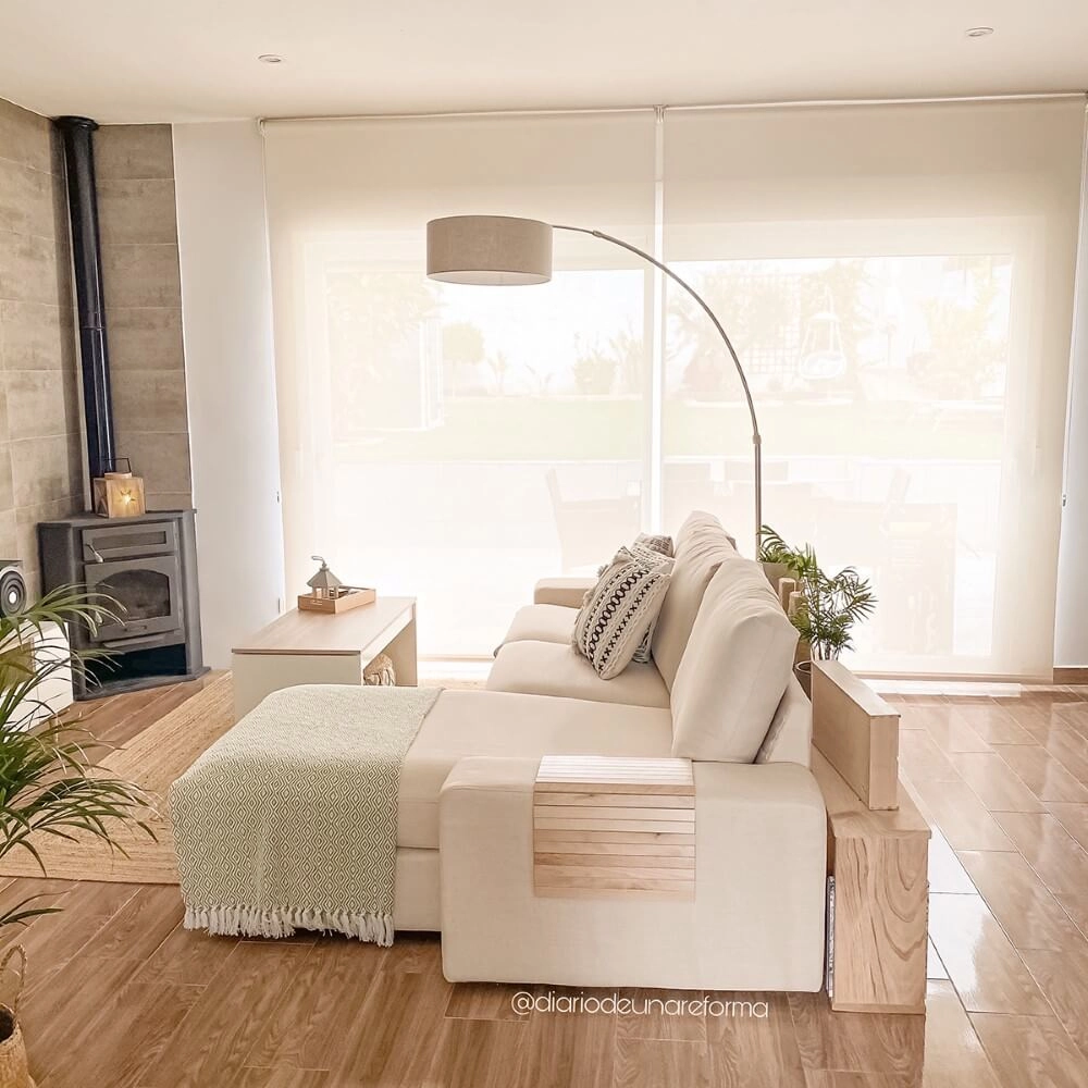 Lampe à arc Gramineus 50 Acier inoxydable avec capot en cuir marron Steinhauer 8712746118322