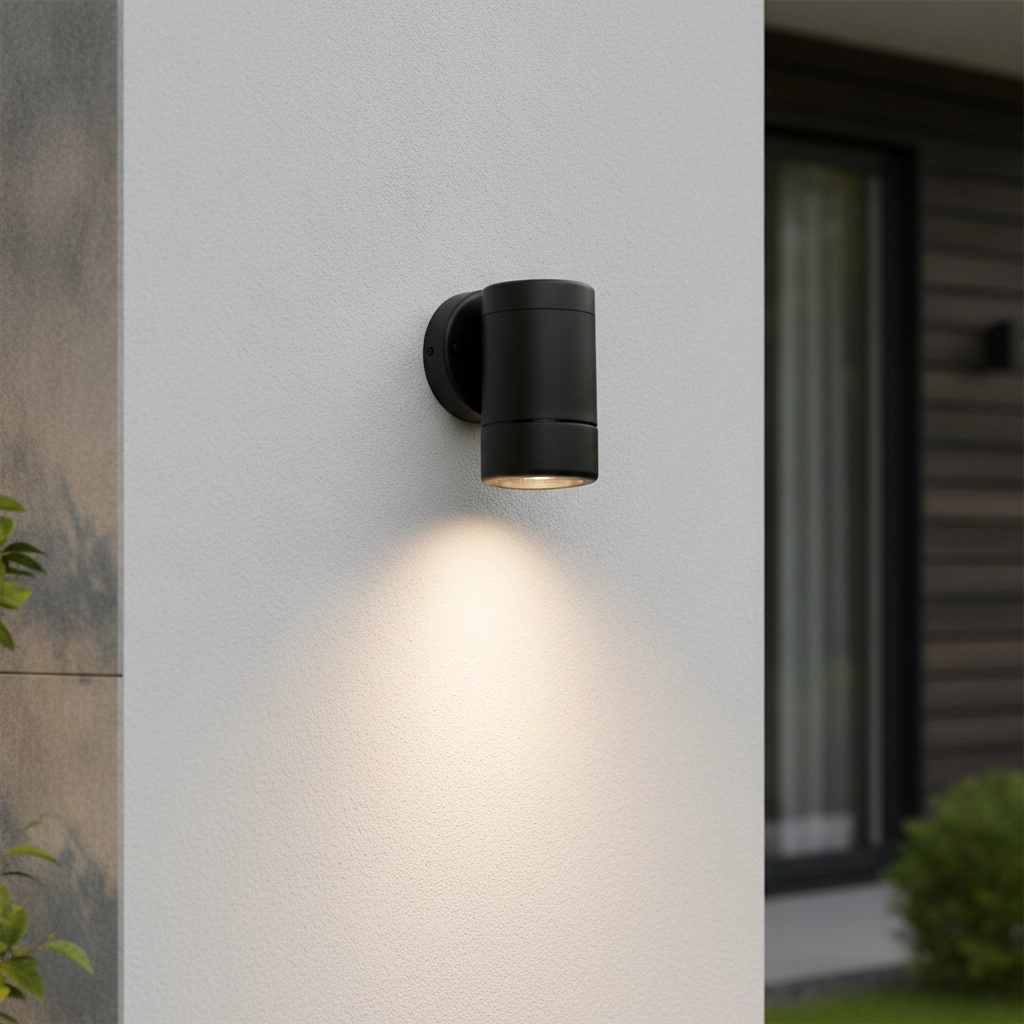 Projecteur rond Limbio Noir vers le bas