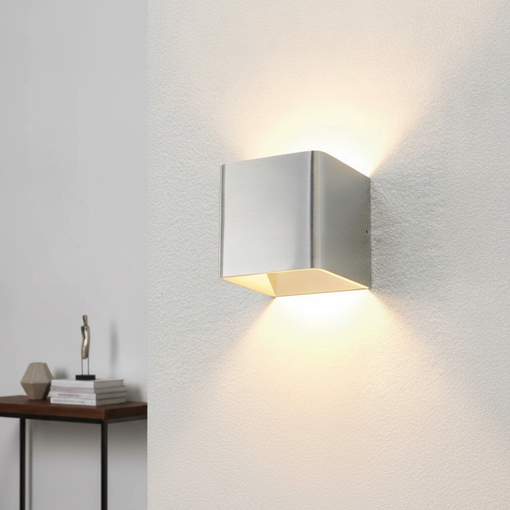 Éclairage LED haut et bas Fulda 6w - 2700K - 10cm gris