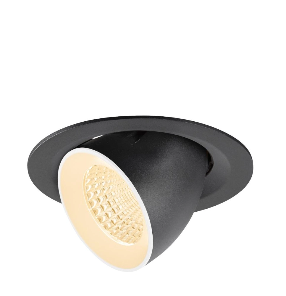 Spot encastré Numinos Gimble M noir/blanc 2700K - 55 deg