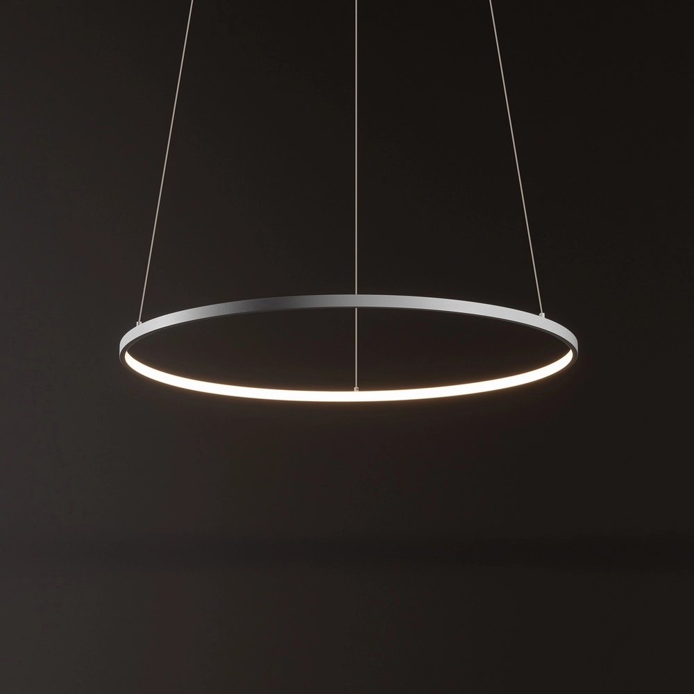 Lampe pendante de conception Circolo Led blanc Ø 60 cm horizontal Lyora 5903139116046