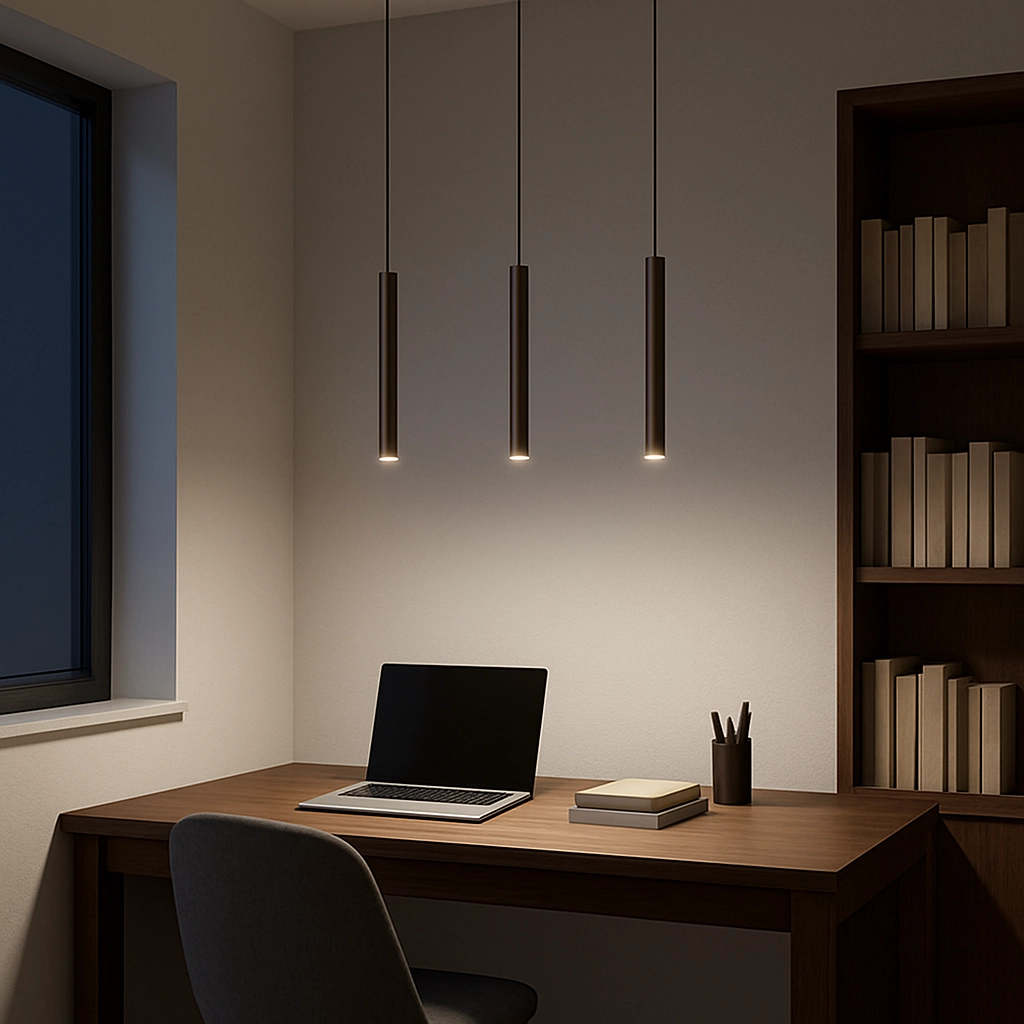 Lampe suspendue étroite Laser 490 Chocolat brun Lyora 5903139104517