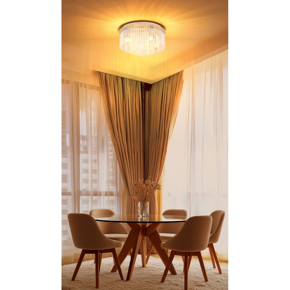 Plafonnier Gorley brun sable avec verre Ø 50cm Globo 9007371578719